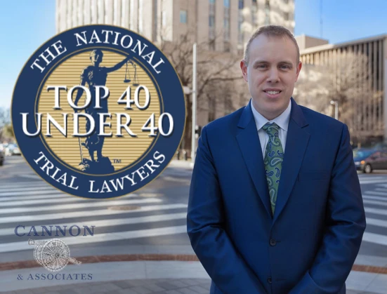 John Cannon National Trial Lawyers 40 under 40.