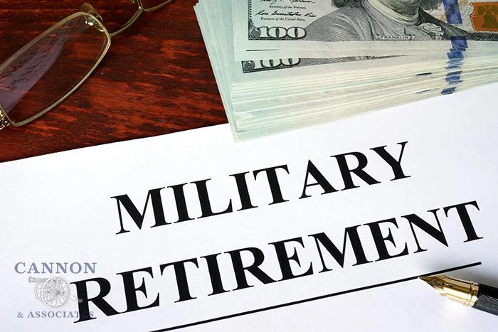 Military retirement.