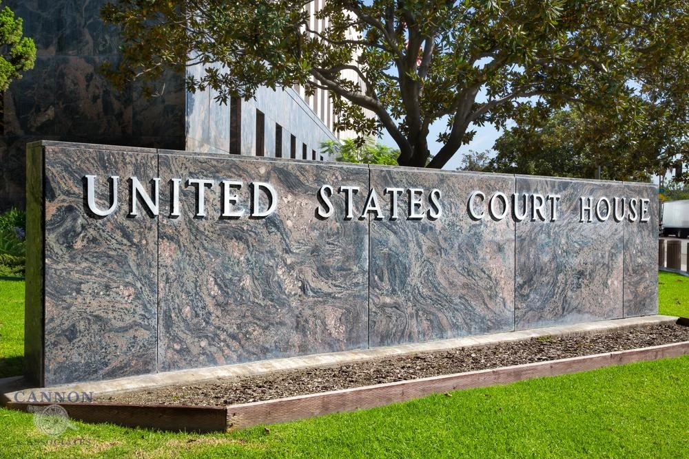 United States Court House sign.