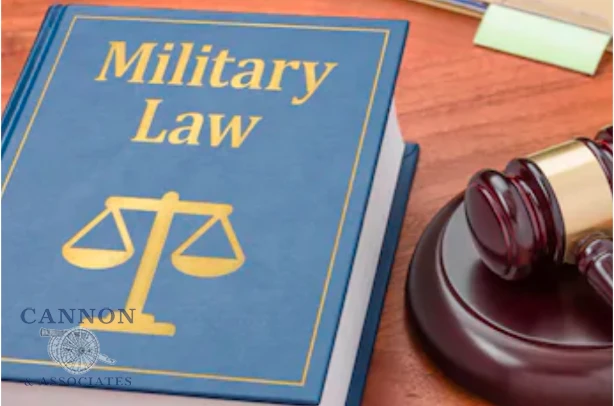 Military law book.