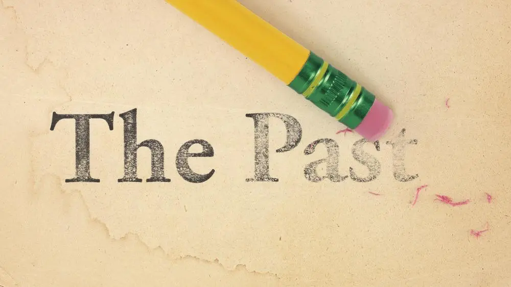 A pencil erasing the past.