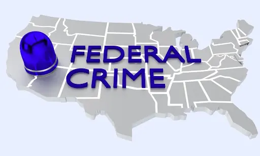 Federal Crime written over USA.